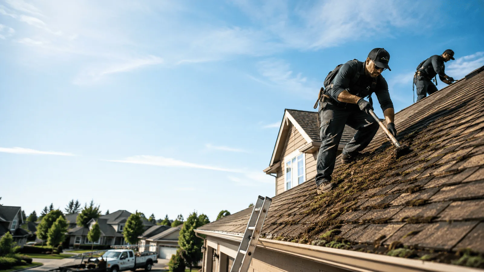 Roof Moss Removal in Pittsfield, IL near me
